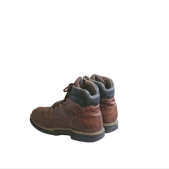 Men Vintage Leather Brown Work Boots By Wolverine Size 10.5M/Men Utility Boots - Picture 5 of 11